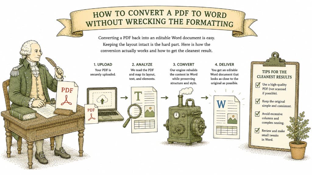 How to Convert a PDF to Word Without Wrecking the Formatting