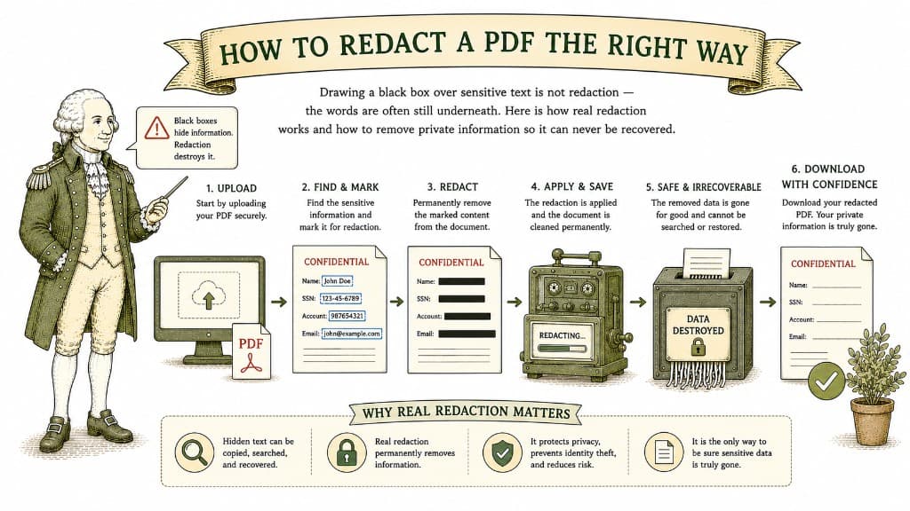 How to Redact a PDF the Right Way
