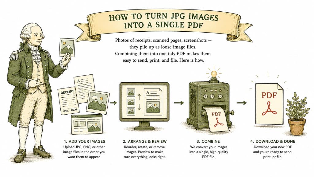 How to Turn JPG Images Into a Single PDF