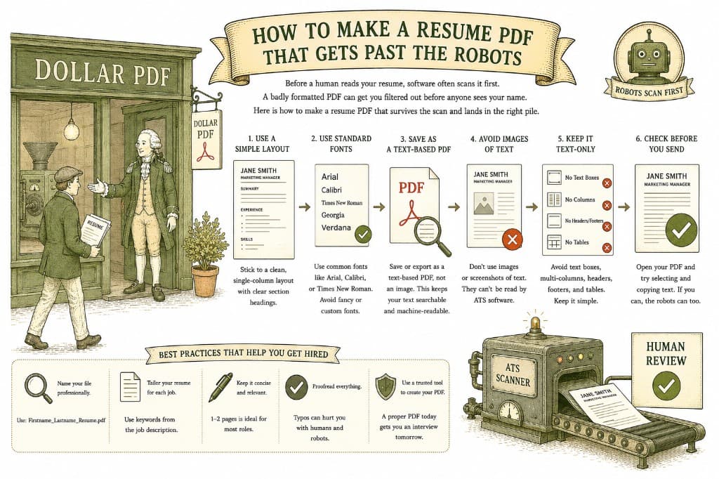 How to Make a Resume PDF That Gets Past the Robots