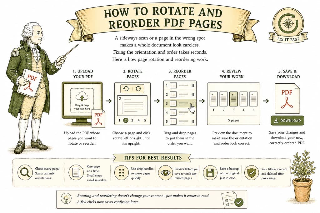 How to Rotate and Reorder PDF Pages