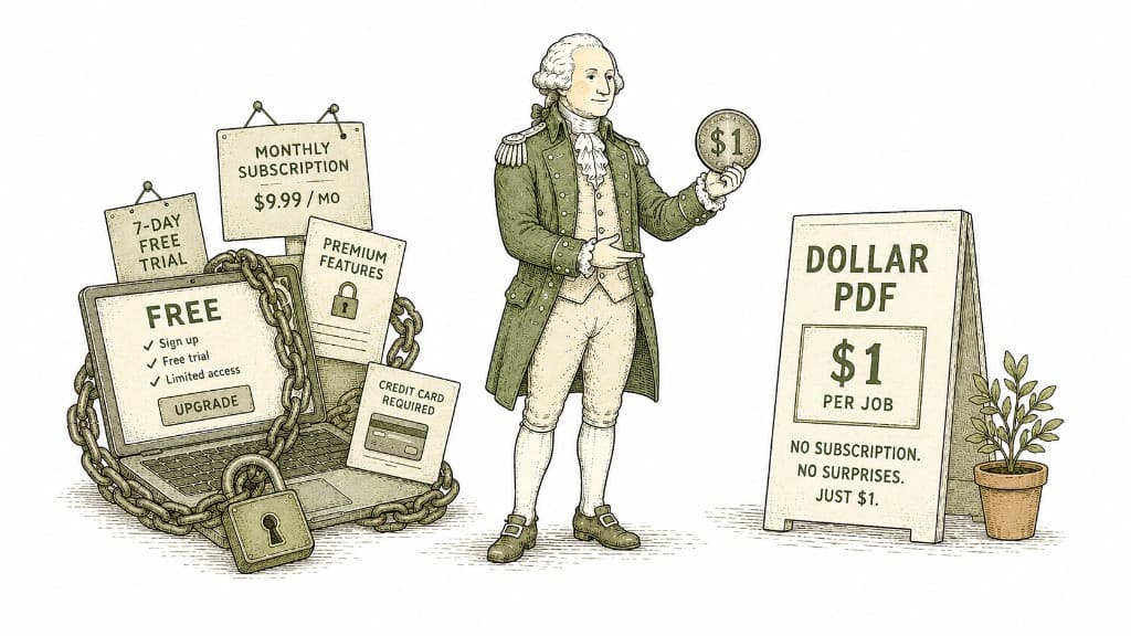 Why Dollar PDF Costs One Dollar